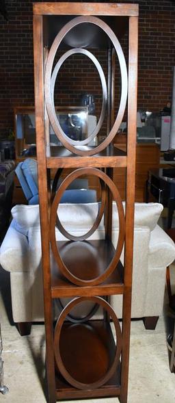 Elegant Contemporary Pier Circue Shelf Stand, Lots 16-18 Match