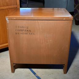 Vintage Drexel “Compass” Mid-Century Modern Nightstand with One Drawer & Shelf, Lots 31-34 match