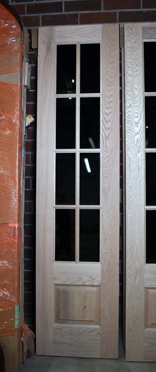 Grand Openings, Inc. Custom Red Oak Door Set w/ Hinges, Safety Tempered Tinted Glass