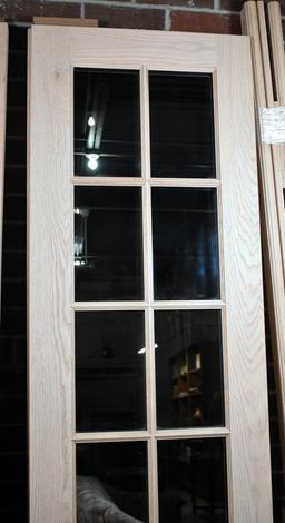 Grand Openings, Inc. Custom Red Oak Door Set w/ Hinges, Safety Tempered Tinted Glass