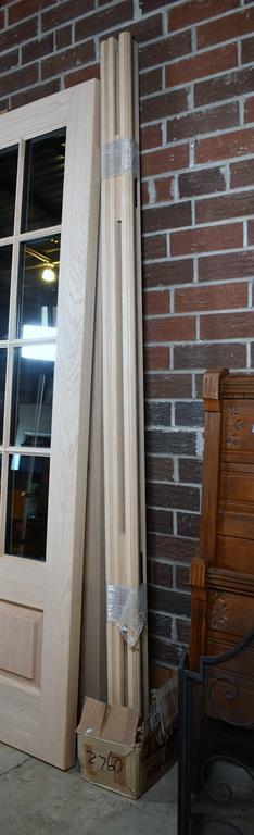 Grand Openings, Inc. Custom Red Oak Door Set w/ Hinges, Safety Tempered Tinted Glass