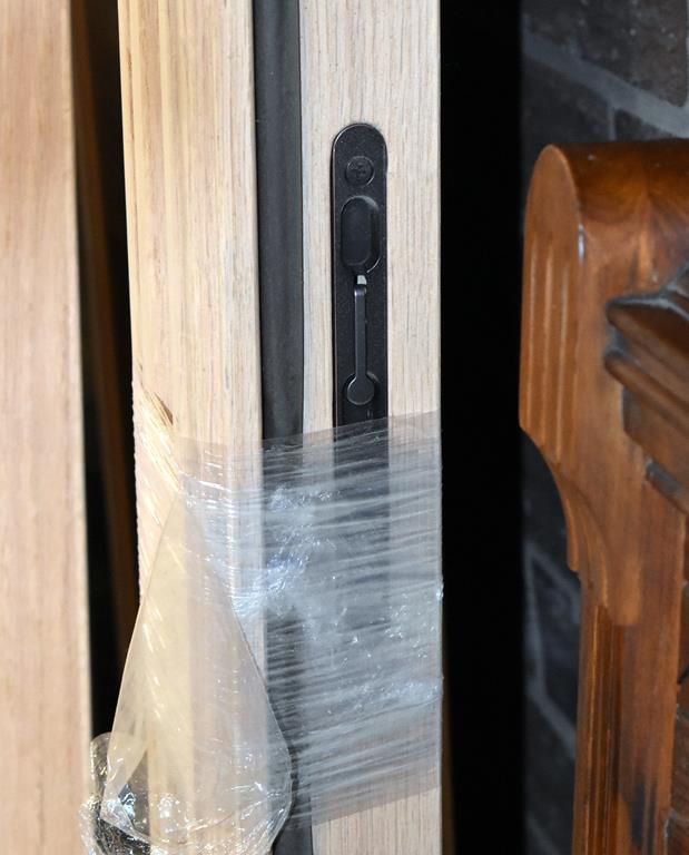 Grand Openings, Inc. Custom Red Oak Door Set w/ Hinges, Safety Tempered Tinted Glass