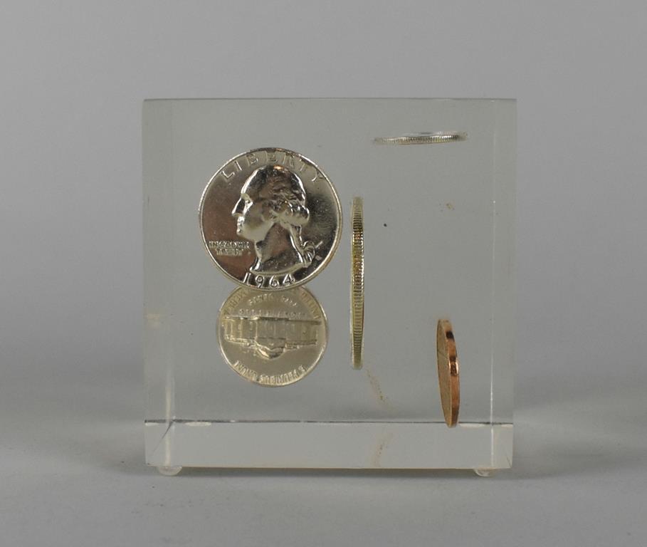 Lot of Misc. Coins: 1977 US Proof Set, 1976 Bicent. Set, 1959-1964 Paperweight Set, Old US Nickels..