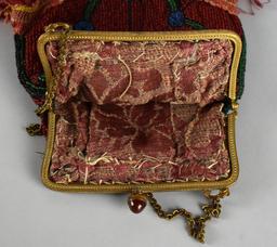 Lot of Three Vintage Red Beaded Purses: Regale & Others