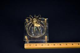 Japanese Singing Bird Cage Music Box Automaton w/ Sankyo Mechanism