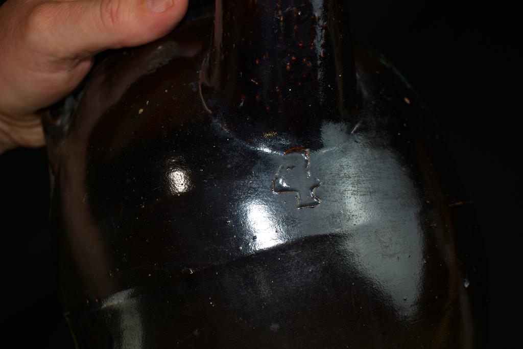 Antique Albany Slip Glazed Stoneware Water Pitcher