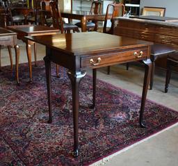 Fine Madison Square 18th C. Reproduction Queen Anne Walnut Game Table