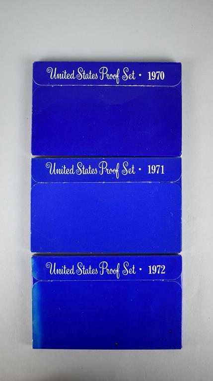 Ten-1970s US Coin Proof Sets: 1970-1979, Lot 124