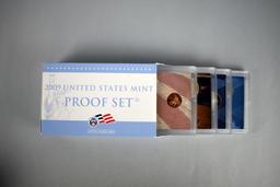 Four-2000s US Mint Proof Sets: 2005, 2006, 2007, 2009