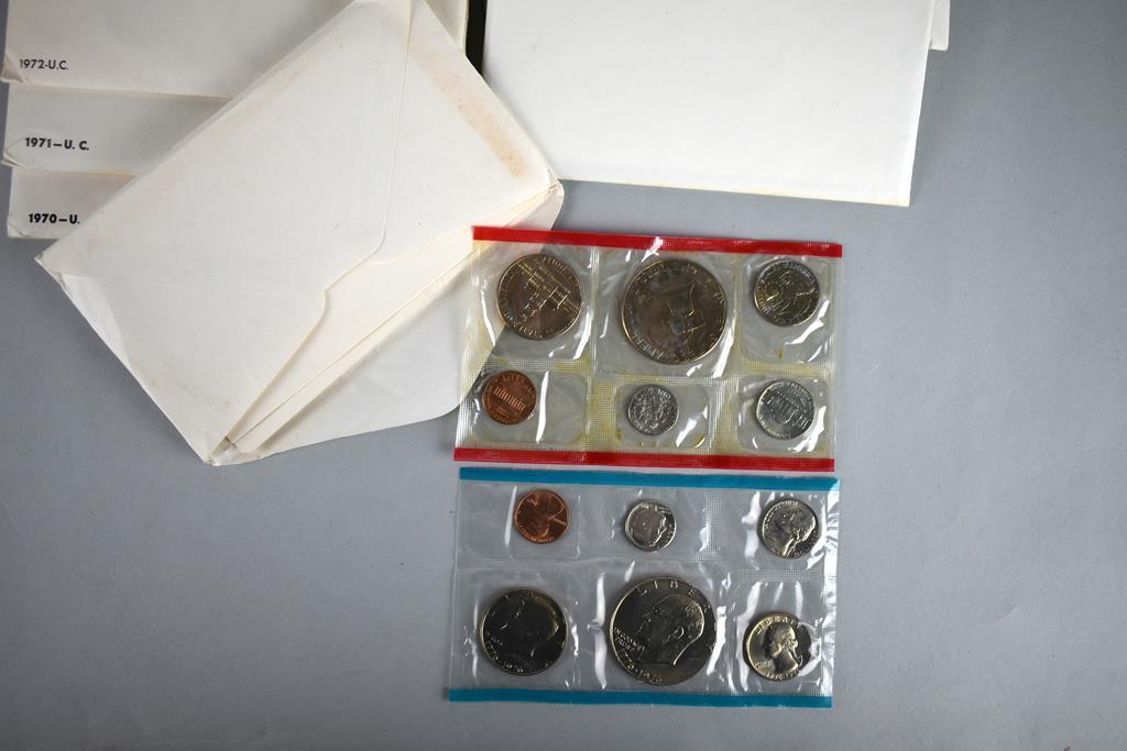 Ten Philadelphia & Denver Mints Uncirculated Coin Sets: 1970-1979, Lot 153