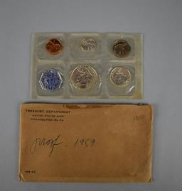 1959 Philadelphia Mint US Coins Proof Set