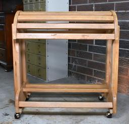 Maple Rolling Quilt Rack or Saddle Horse