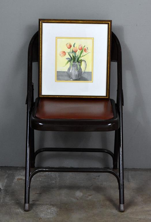 Kay Mills Kuhn (XX) Still Life of Tulips, Watercolor on Paper, Signed Lower Left