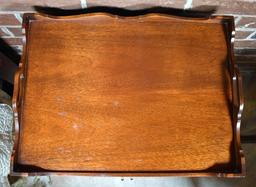 Pair of Vintage Federal Style Mahogany Nightstand Tables