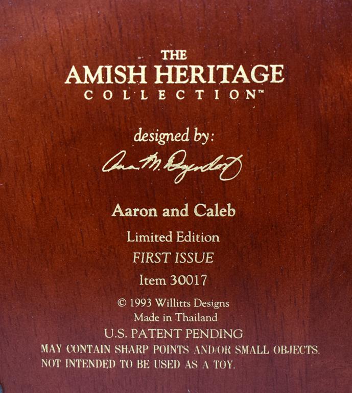 Amish Heritage Collection Figurine “Aaron & Caleb” No. 30017
