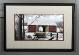 W. Jackson Causey (So. Carolina, XX) “Oliver Superior”, Mixed Media on Paper, Signed Lower Right