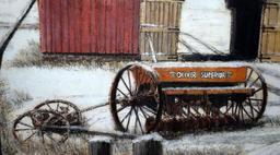 W. Jackson Causey (So. Carolina, XX) “Oliver Superior”, Mixed Media on Paper, Signed Lower Right