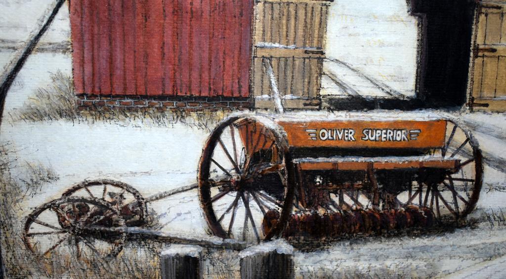 W. Jackson Causey (So. Carolina, XX) “Oliver Superior”, Mixed Media on Paper, Signed Lower Right