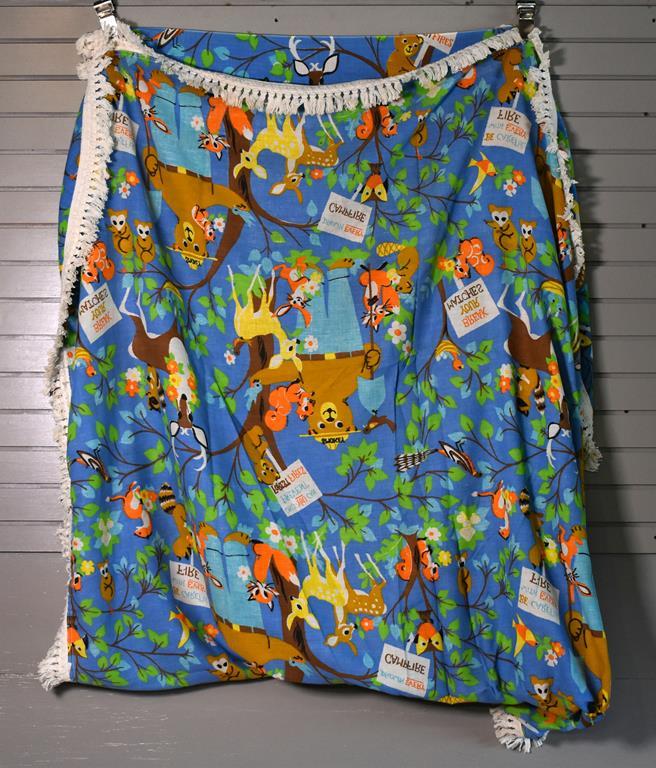Vintage Pair of Fieldcrest “Smokey the Bear” Twin Size Bed Spreads
