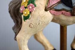 Lot of Carousel Horse Figurine & Enesco Carousel Music Box