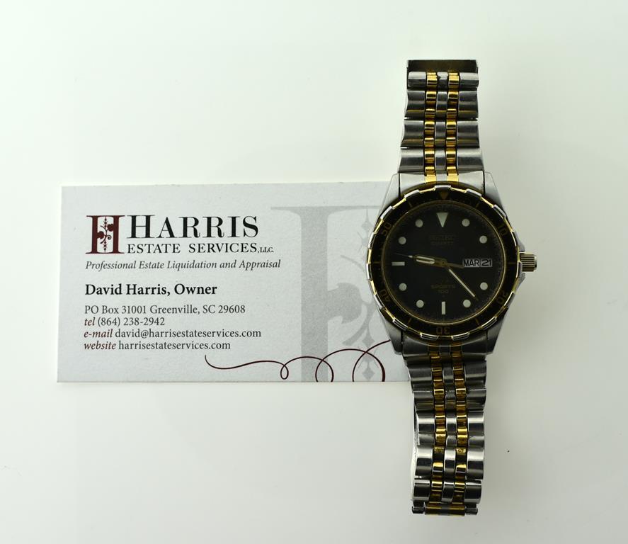 Seiko Sports 100 Quartz Watch, Good Condition with New Battery-Working Well
