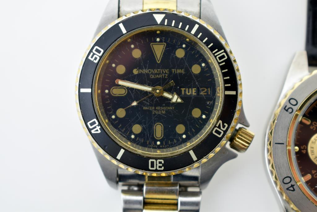 Nautica and Innovative Time Quartz Wristwatches with New Batteries-Running