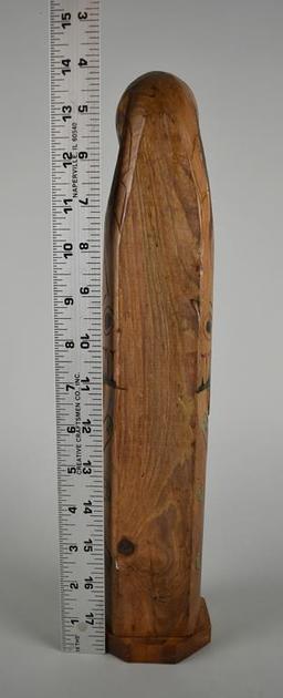 Hand Carved Wooden Totem Pole, Signed, Alaska