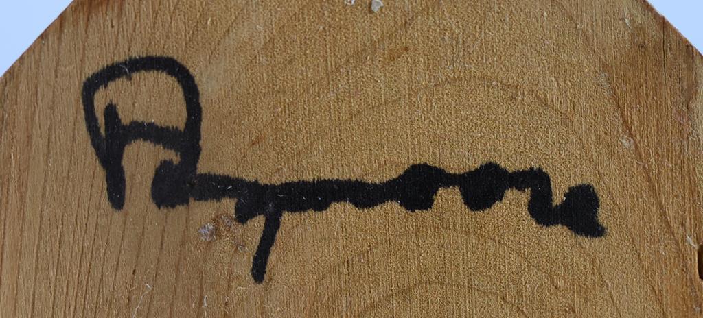 Hand Carved Wooden Totem Pole, Signed, Alaska