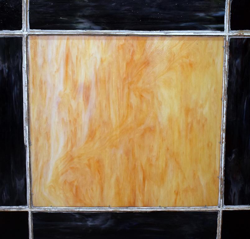 Antique Stained Glass Window Panel