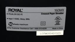 Royal 160MX Crosscut Paper Shredder
