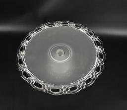 Satin Glass Open Lace Cake Stand