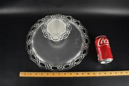 Satin Glass Open Lace Cake Stand
