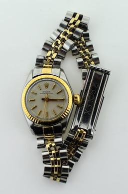 Ladies Rolex Oyster Perpetual Automatic Wind Watch with Rolex Case
