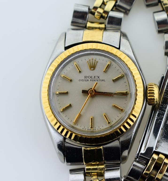 Ladies Rolex Oyster Perpetual Automatic Wind Watch with Rolex Case