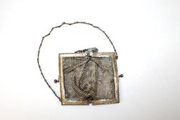 Antique Art Deco Metal Mesh Frame Handbag