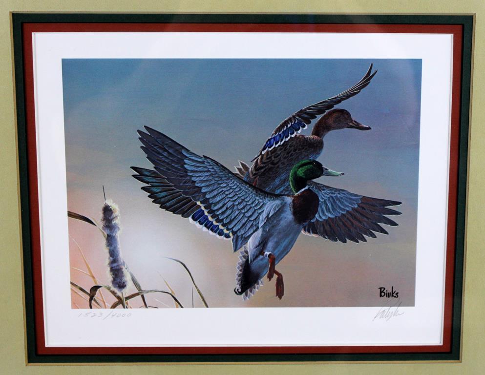 1982 SC Migratory Waterfowl Stamp Ltd. Ed. Print by Bob Binks (1523/4000), Artist Signed Stamp