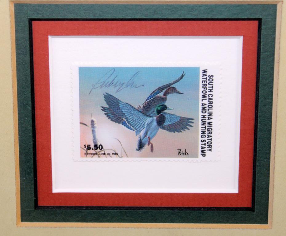 1982 SC Migratory Waterfowl Stamp Ltd. Ed. Print by Bob Binks (1523/4000), Artist Signed Stamp