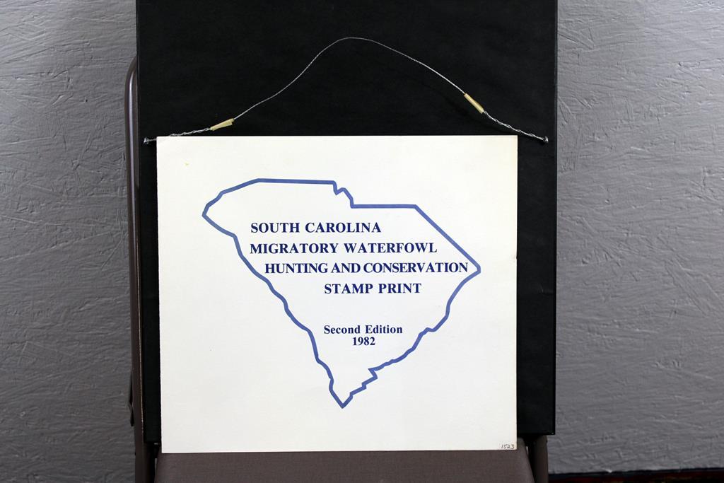 1982 SC Migratory Waterfowl Stamp Ltd. Ed. Print by Bob Binks (1523/4000), Artist Signed Stamp