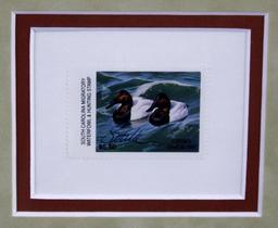 1986 SC Migratory Waterfowl Stamp Ltd. Ed. Print by Daniel Smith (1523/4000), Artist Signed Stamp