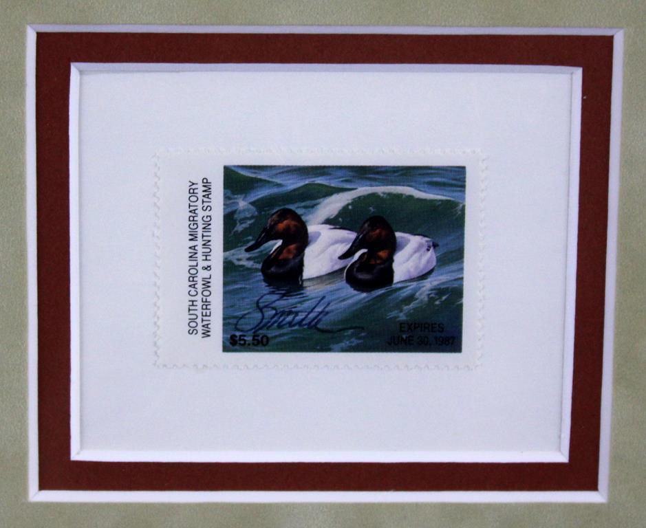 1986 SC Migratory Waterfowl Stamp Ltd. Ed. Print by Daniel Smith (1523/4000), Artist Signed Stamp