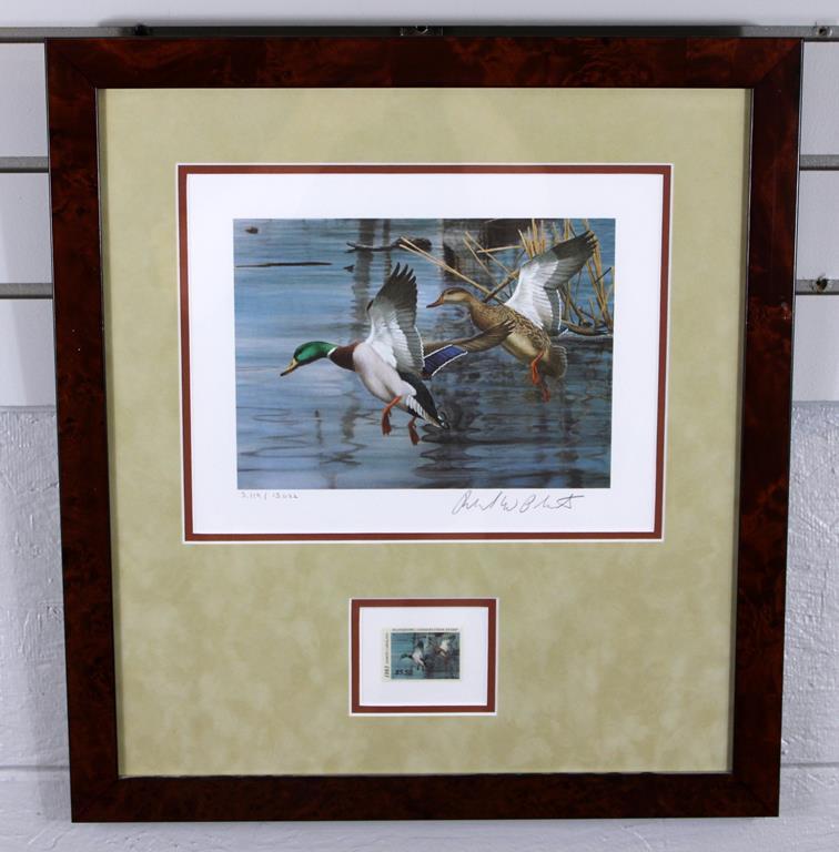 1983 North Carolina Duck Stamp Ltd. Ed. Print by Richard W. Plasschaert (3119/13652)