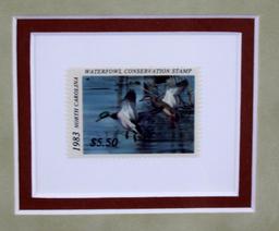 1983 North Carolina Duck Stamp Ltd. Ed. Print by Richard W. Plasschaert (3119/13652)