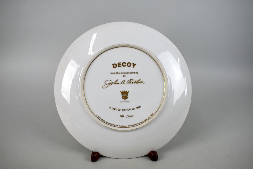 John A. Ruthven “Decoy” Ltd. Ed. (# 989/5000) Collector Plate