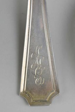 Four Alvin Co. Sterling Silver Serving Spoons