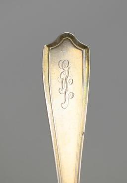 Four Alvin Co. Sterling Silver Serving Spoons