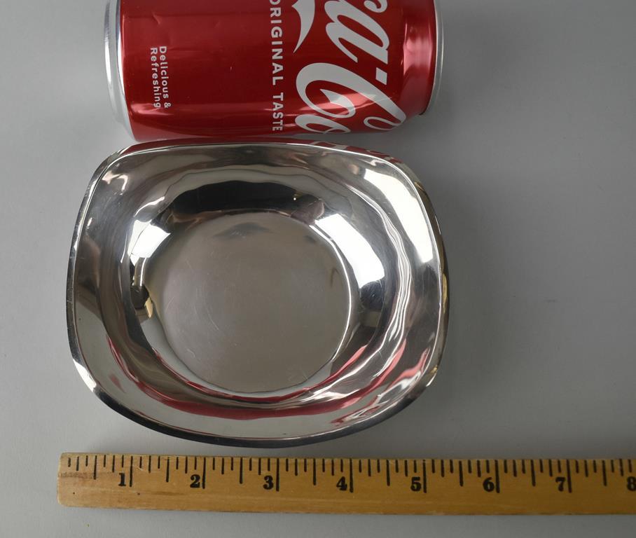 Two Mid-Century Modern Sterling Silver Bowls: Gorham #957 6” Elliptical and MMR Taxco Perlita 5.5”