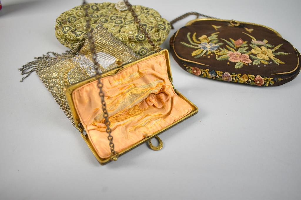 Lot of Three Vintage Frame Handbags