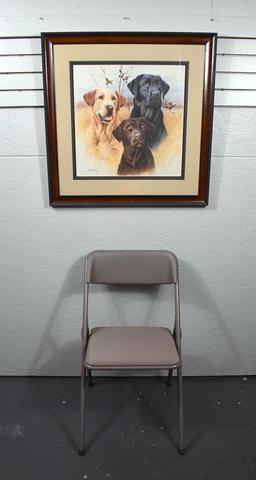 James Killen (American, 1934-2024) Ltd. Ed. (70/980) “Great Hunt Dog Labs” Print, Signed