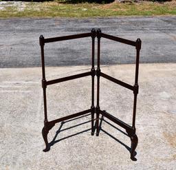 Folding Mahogany Quilt Rack