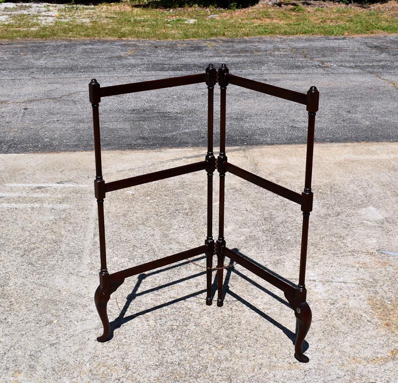 Folding Mahogany Quilt Rack